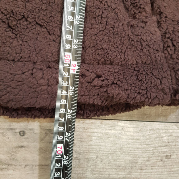 Free People Raya Cozy Coat Jacket XS UK 6 Brown Teddy Fleece Relaxed Fit BN - Picture 7 of 10